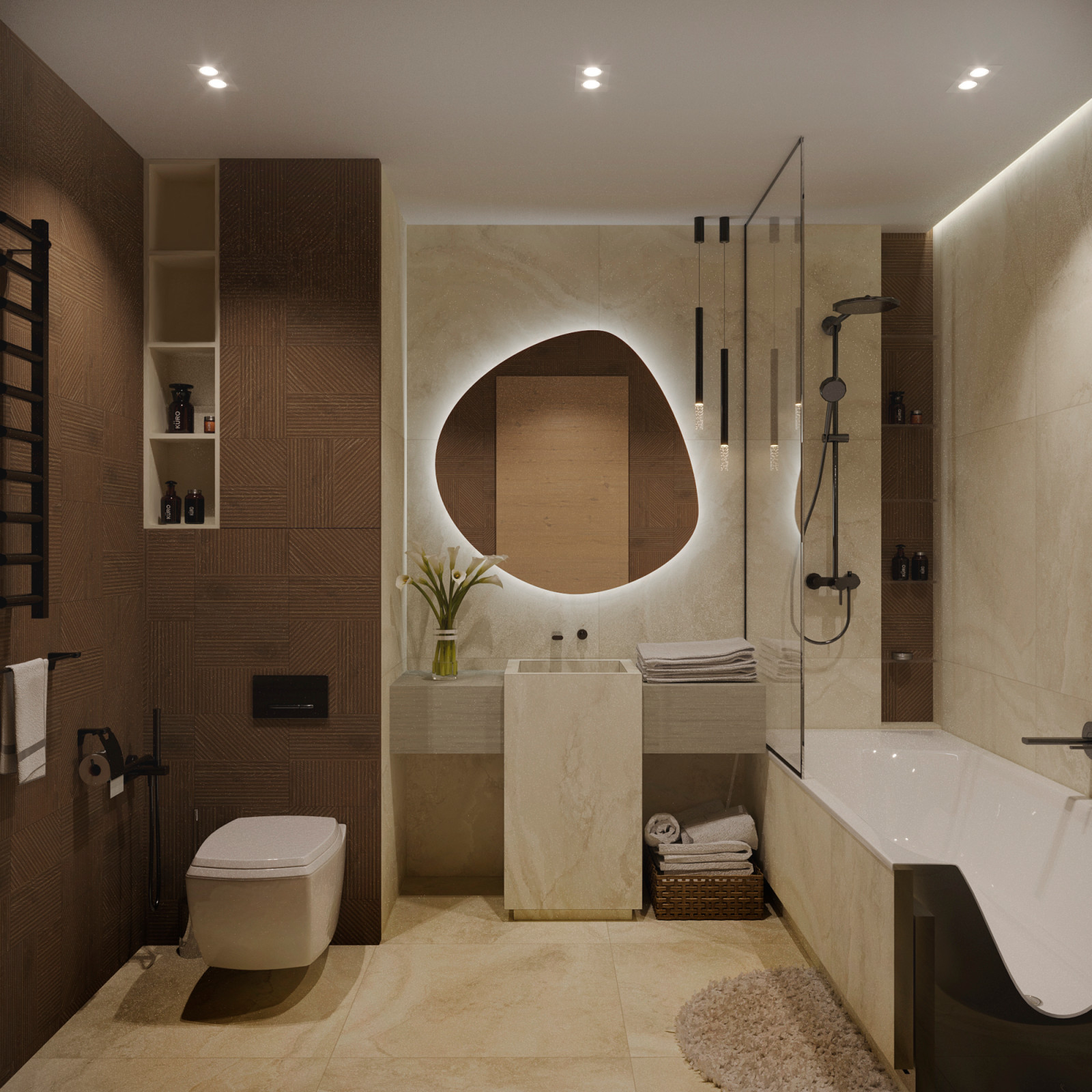 Трехкомнатная квартира 98 кв.м. в ЖК "Западный порт"