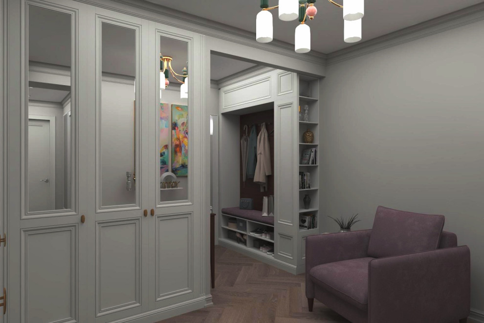 Обложка проекта: Двухкомнатная квартира рядом с видом на Аптекарский огород