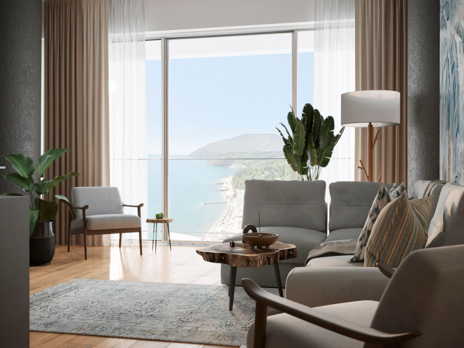 Апартаменты на берегу моря 77 кв.м