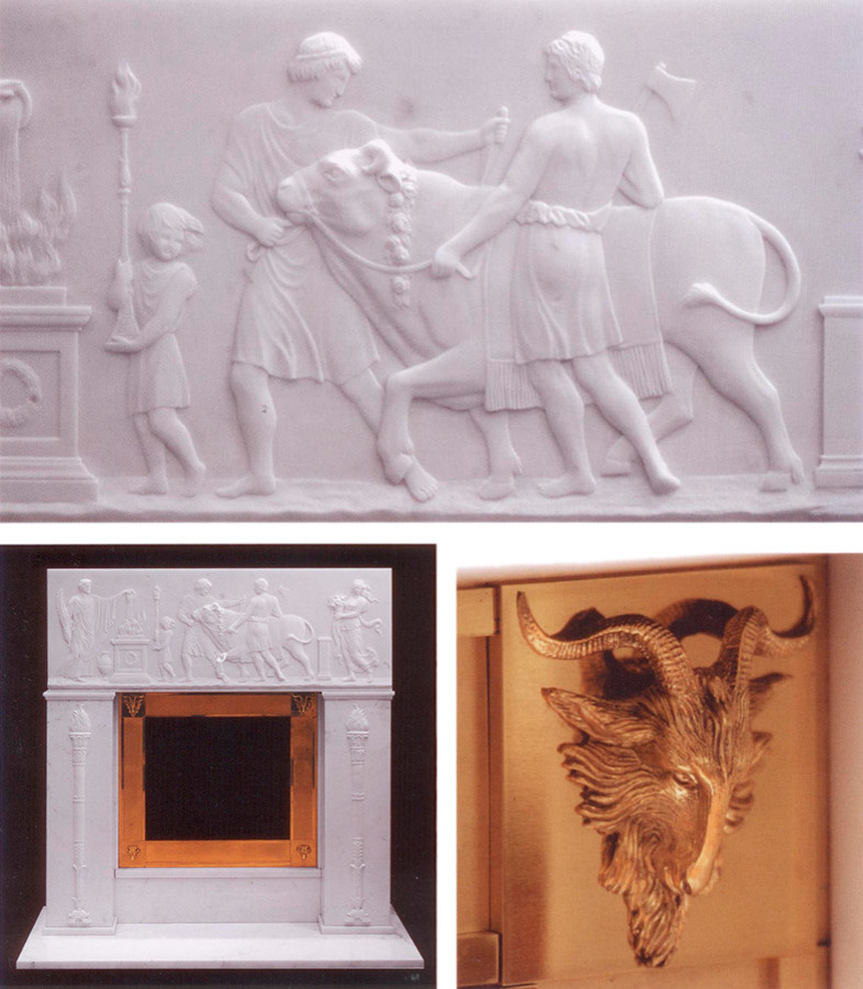 камины из камня и металла