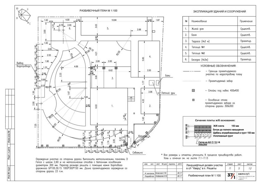 Ландшафтный дизайн садового участка "Кварц"