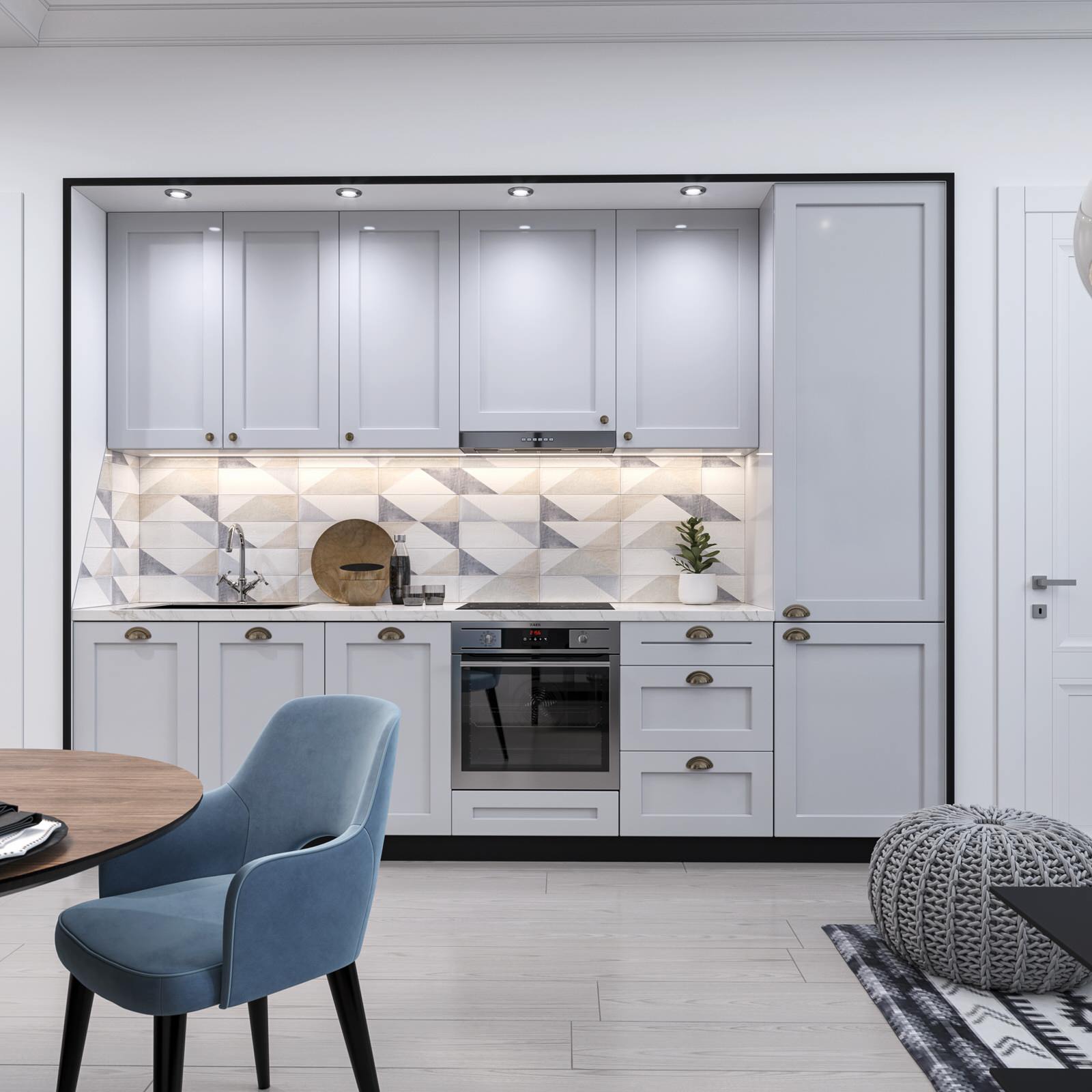 Обложка проекта: Скандинавский стиль в двухкомнатной квартире