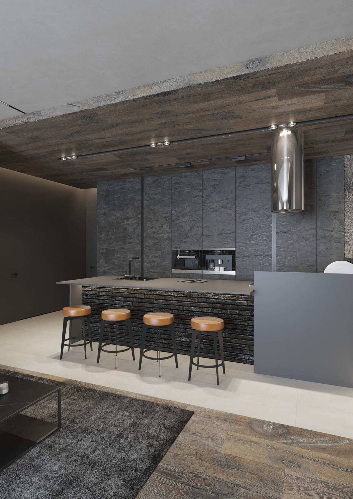 Лофт и облака. Квартира 140 м2 в центре города