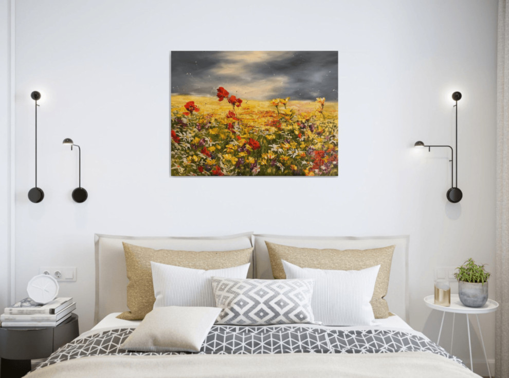 Спальня - Дизайн интерьера - Картины художницы Дианы Маливани (1)