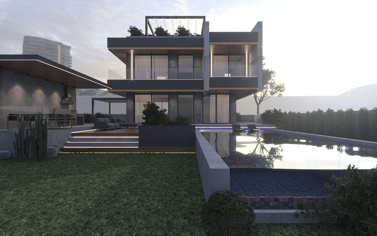 Cottage Facade Design in Peyia, Cyprus