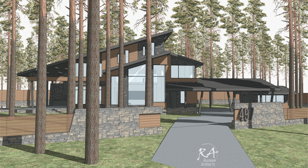 "Черно-серый" в лесу