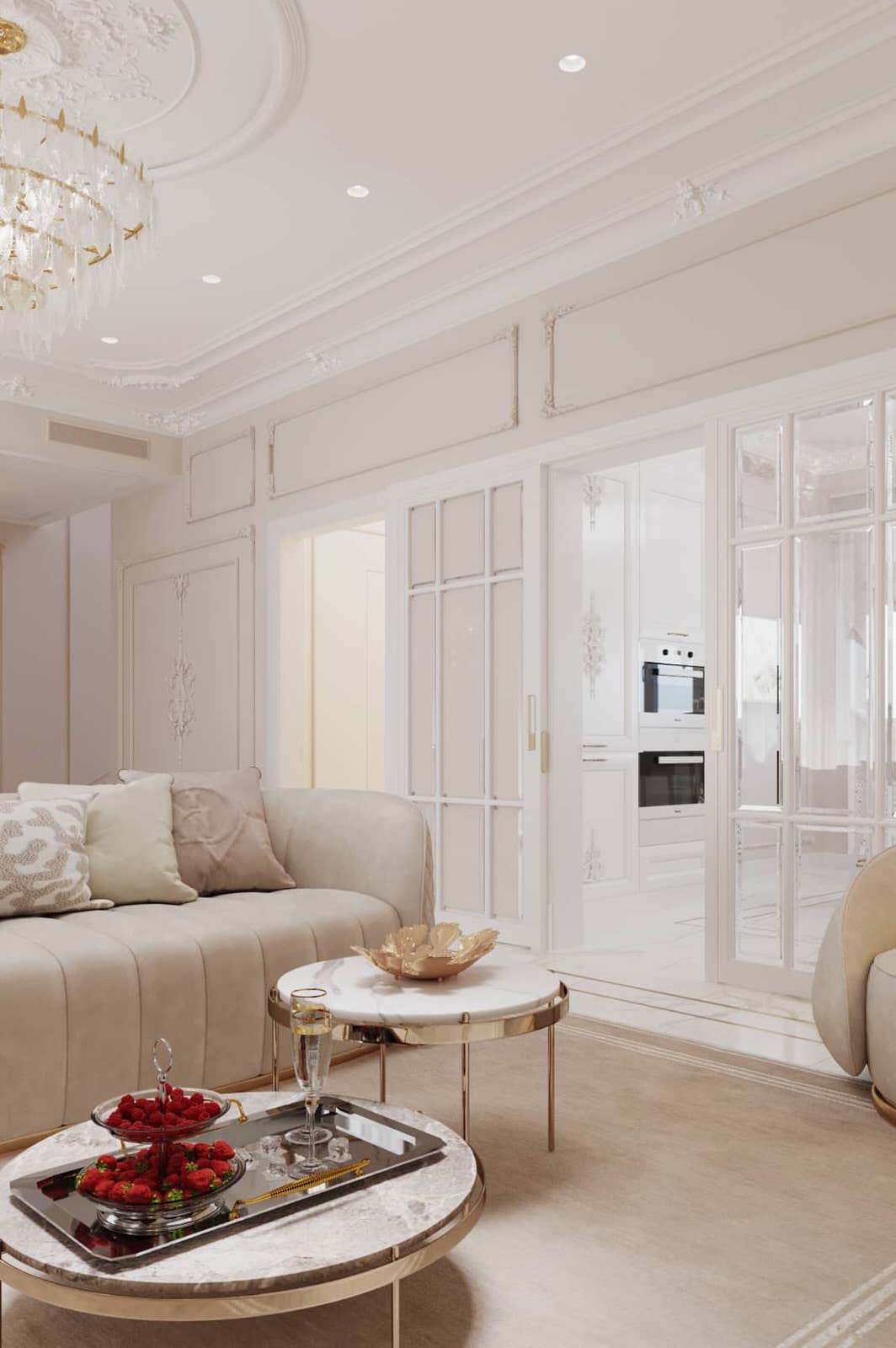 Дизайн и ремонт таунхауса в ЖК «Николинские ключи» — Роскошь вне времени