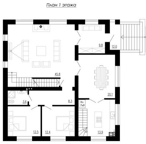 Проект частного дома в Калининграде в историческом стиле