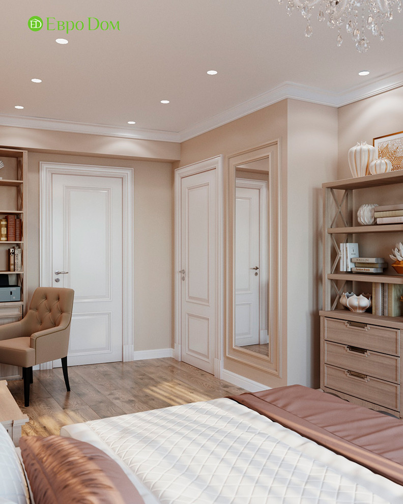 Дизайн трехкомнатной квартиры 83 кв. м в стиле неоклассика. Фото проекта