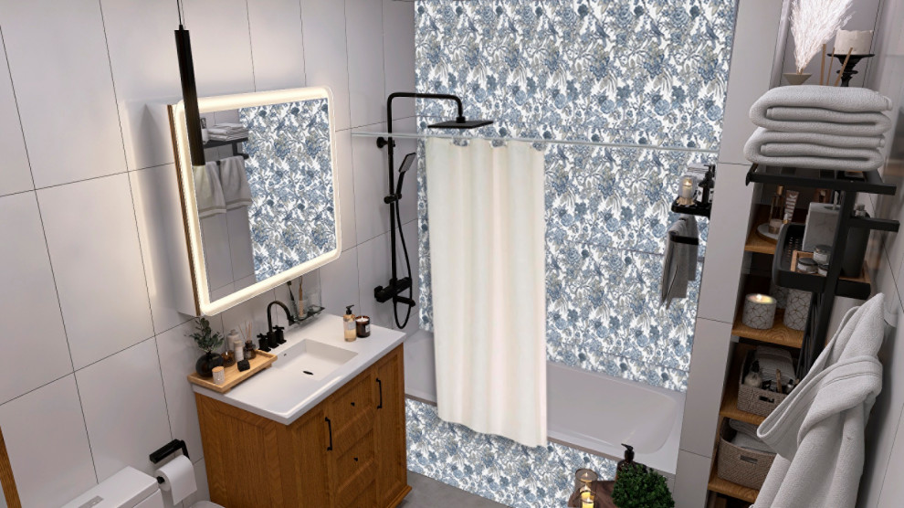 Обложка проекта: #017 Обновление ванной в стиле кантри