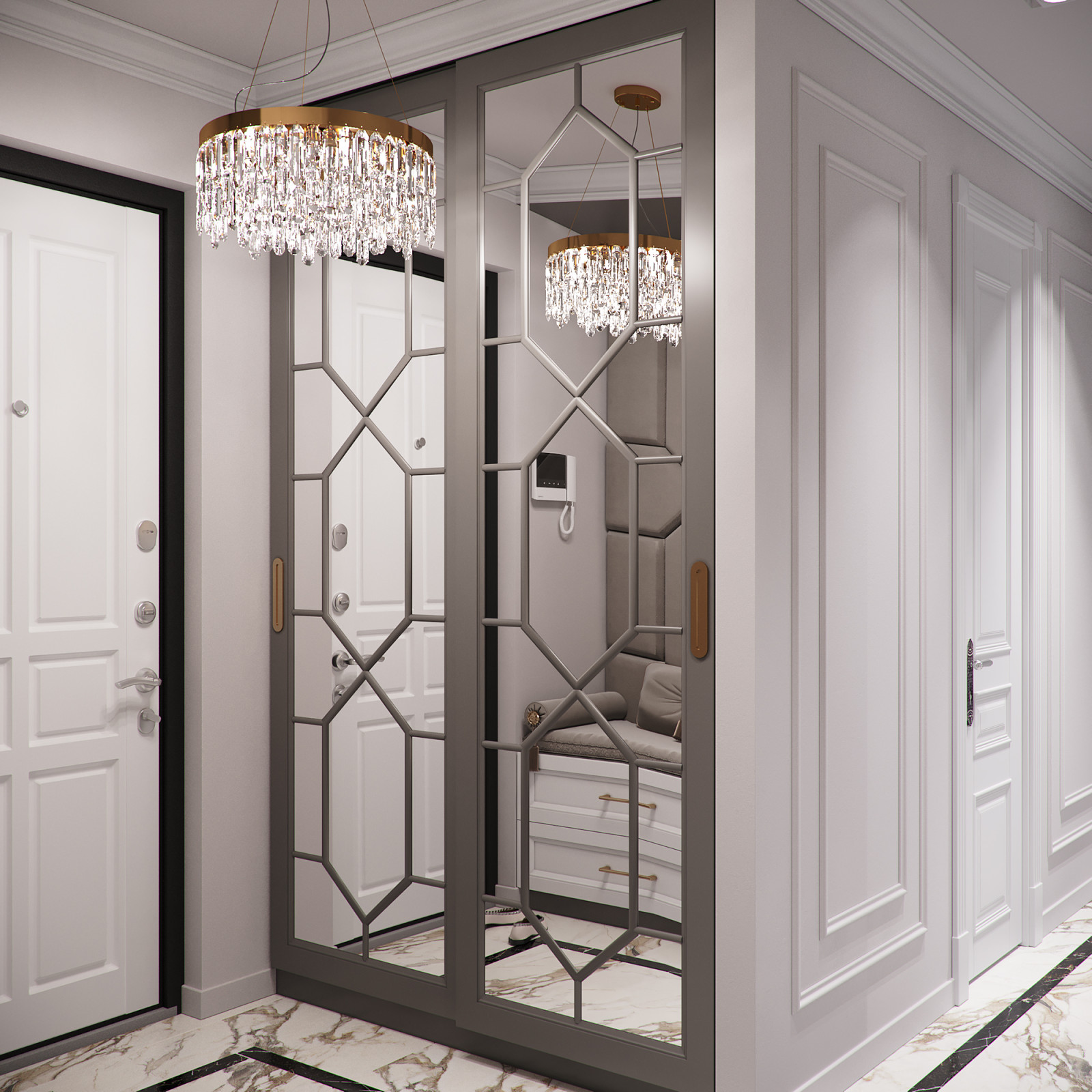 2х комнатная квартира в стиле современной классики