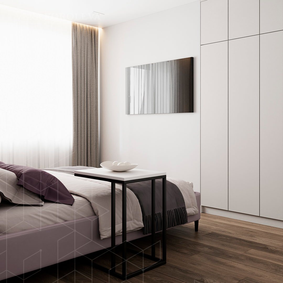 Обложка проекта: Лавандовая дымка: красивая и функциональная двушка 47 кв.м под Петербургом