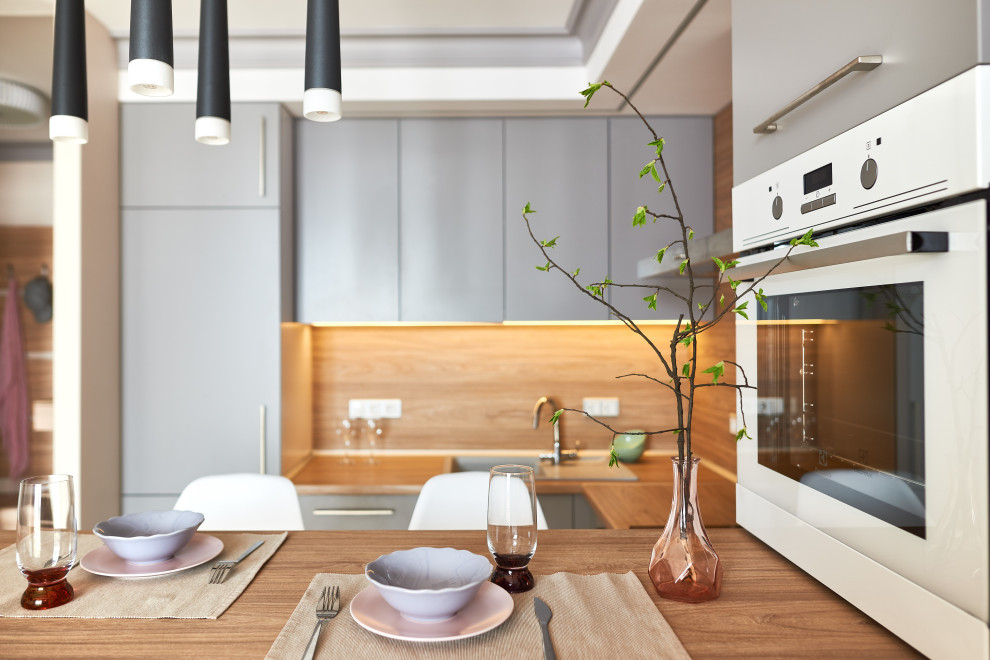 Интерьер квартиры для семьи с двумя детьми.