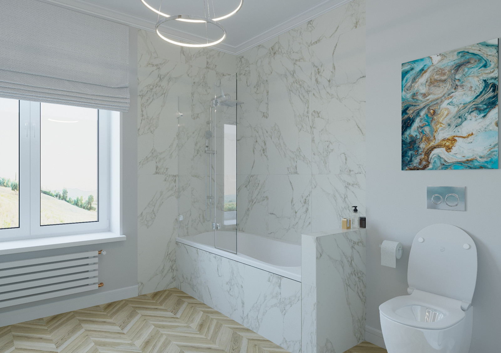 Дом в теплых оттенках