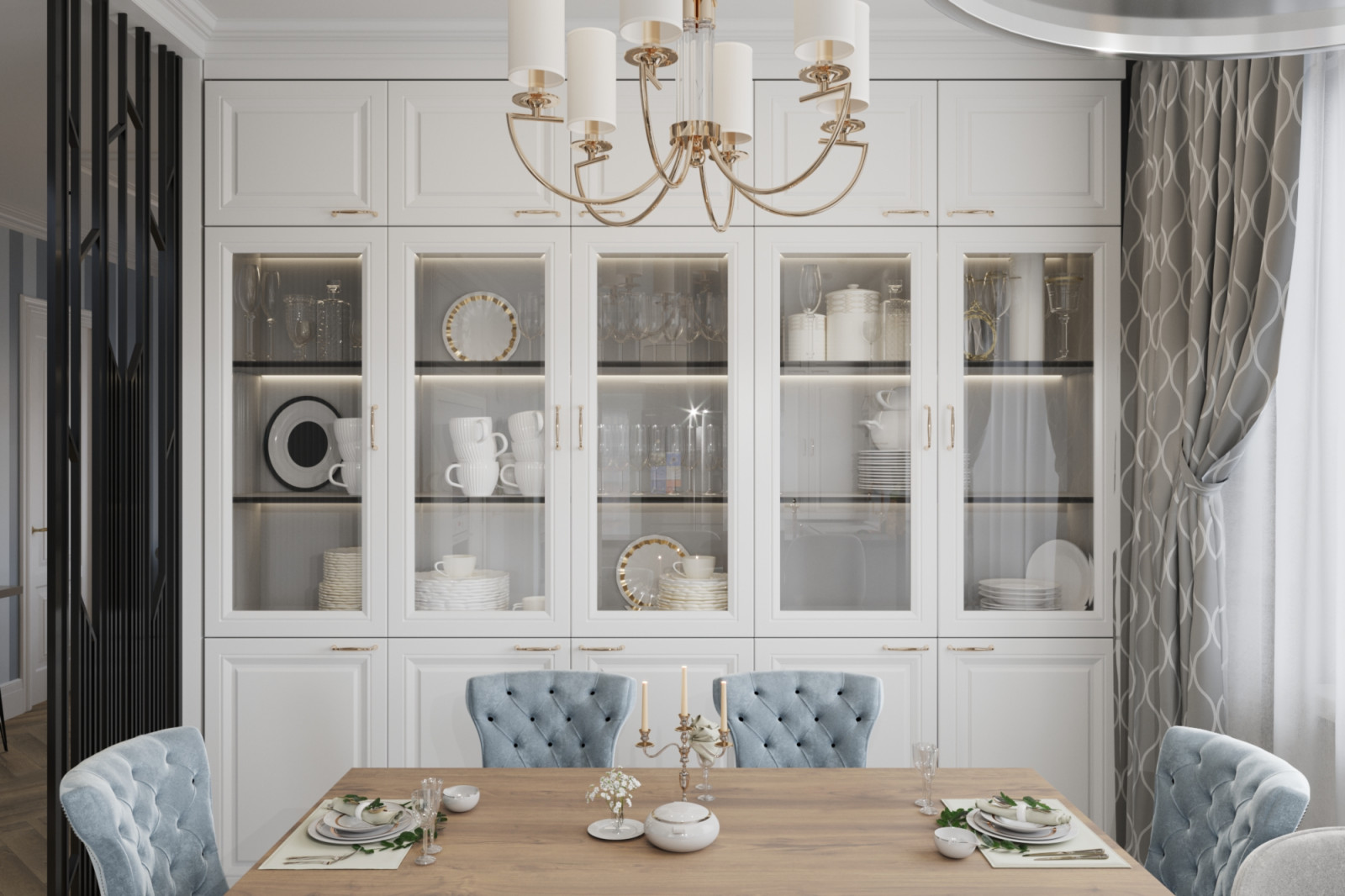 Необычная классика в частном доме