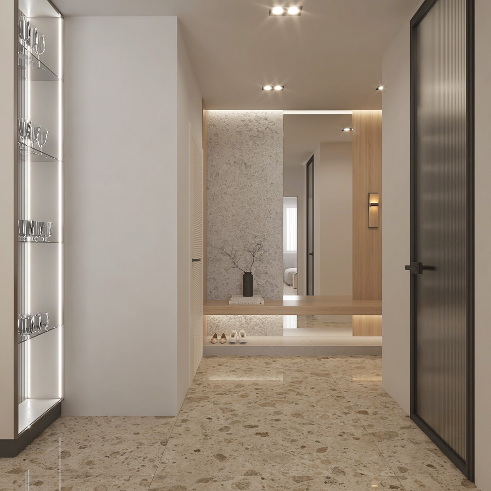 Геометрия комфорта. Квартира в современном стиле: 3-комнатная квартира 86 м2