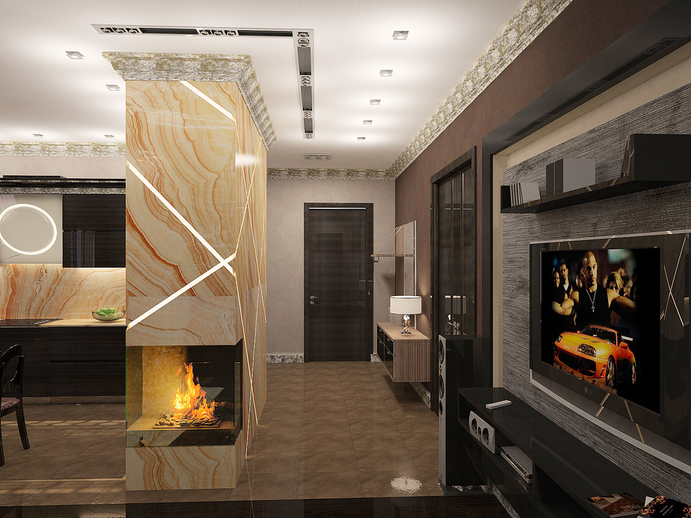 Квартира в темных тонах