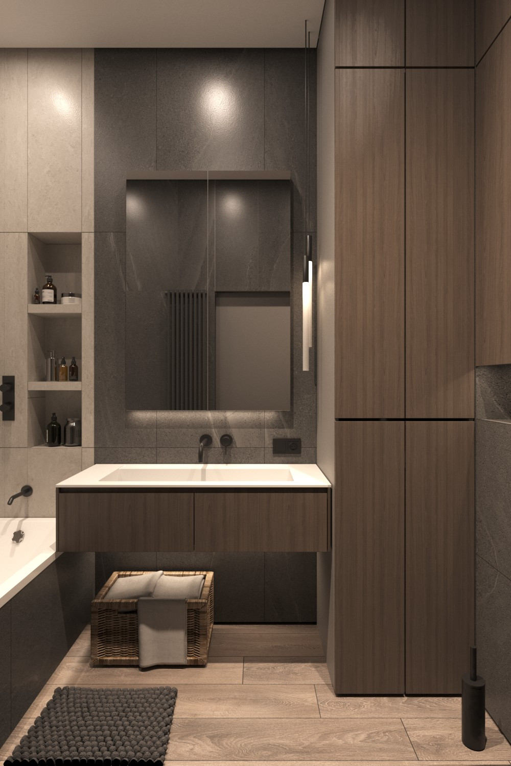 Дизайн-проект квартиры 46м2. Минимализм