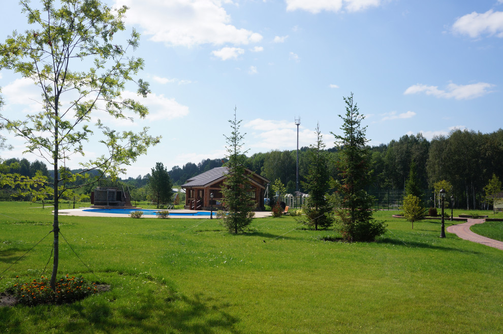 Ландшафтные работы  на частном объекте Георгиевская