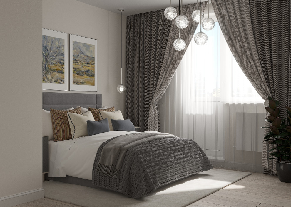 Спальня в современном стиле 12 м2