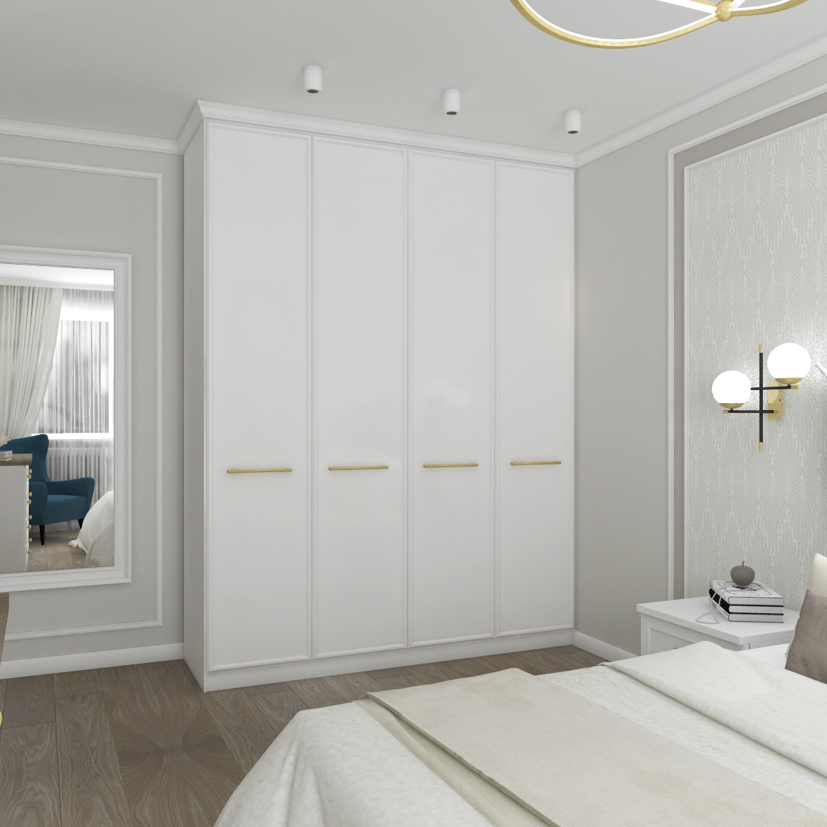 Дизайн квартиры "Золотая линия"