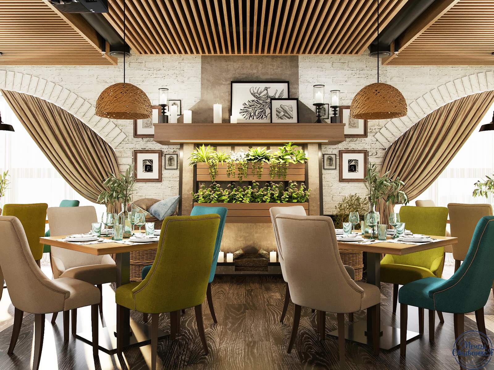Дизайн-проект интерьера ресторана