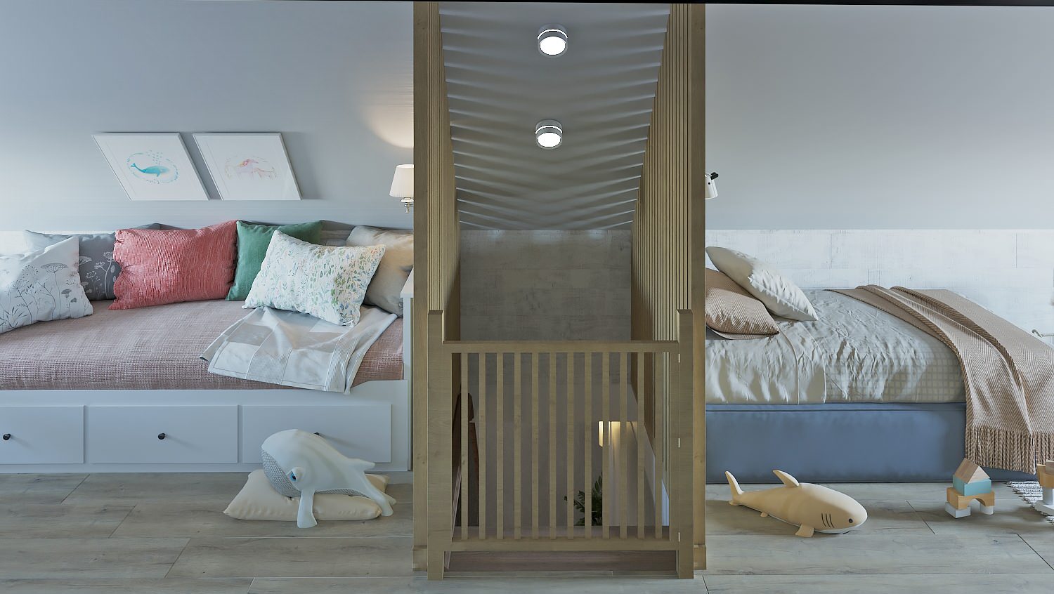 Детская- игровая на мансардном этаже