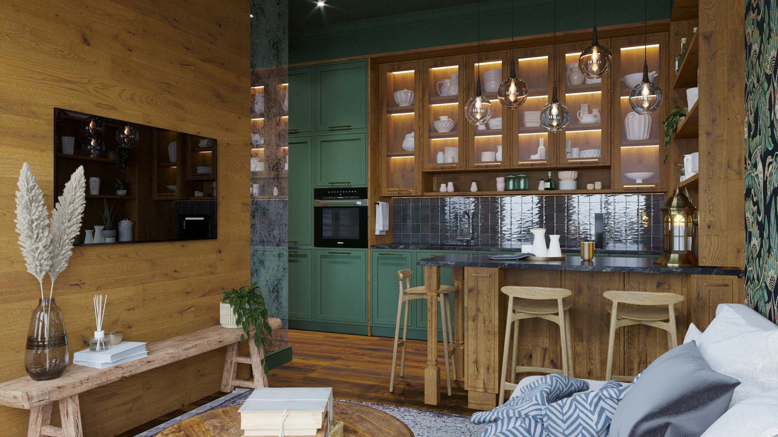 Гостиная-кухня