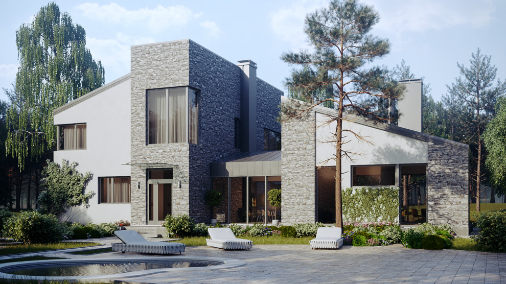 Обложка проекта: Частный жилой дом, Ленинградская область.