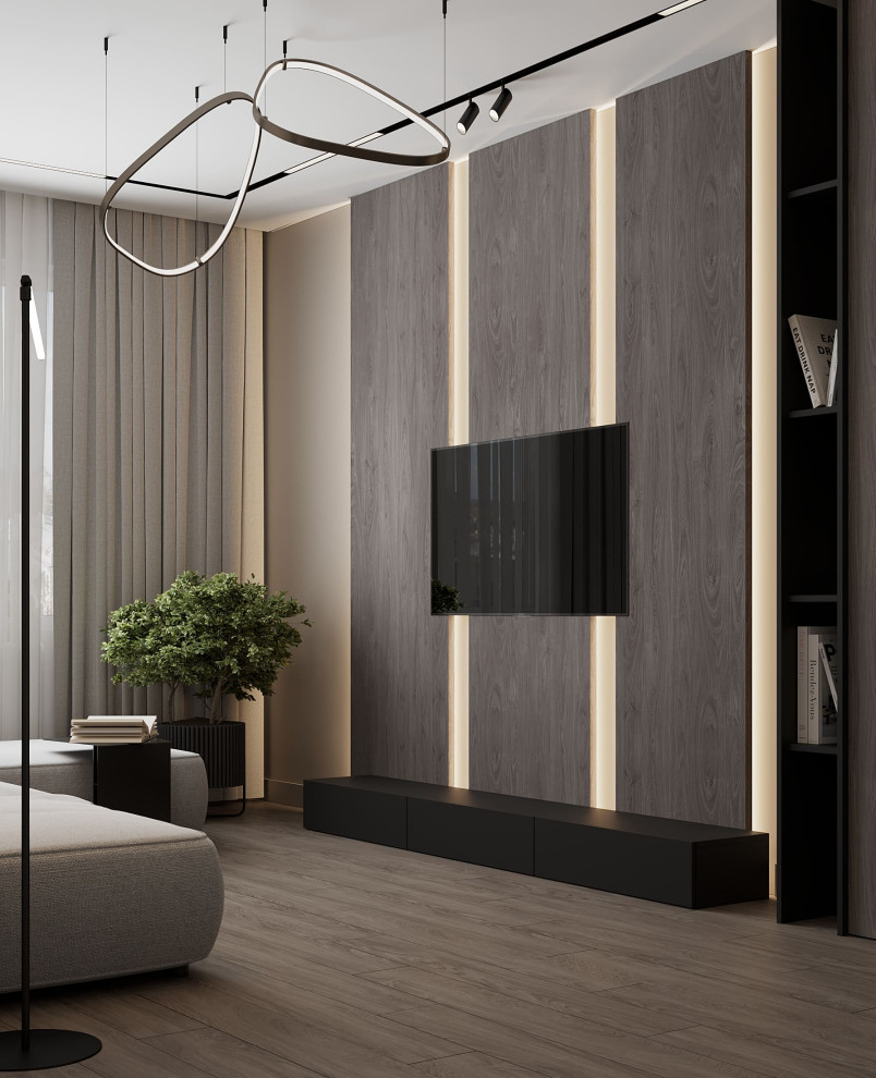 Дизайн-проект квартиры для семейной пары в современном стиле