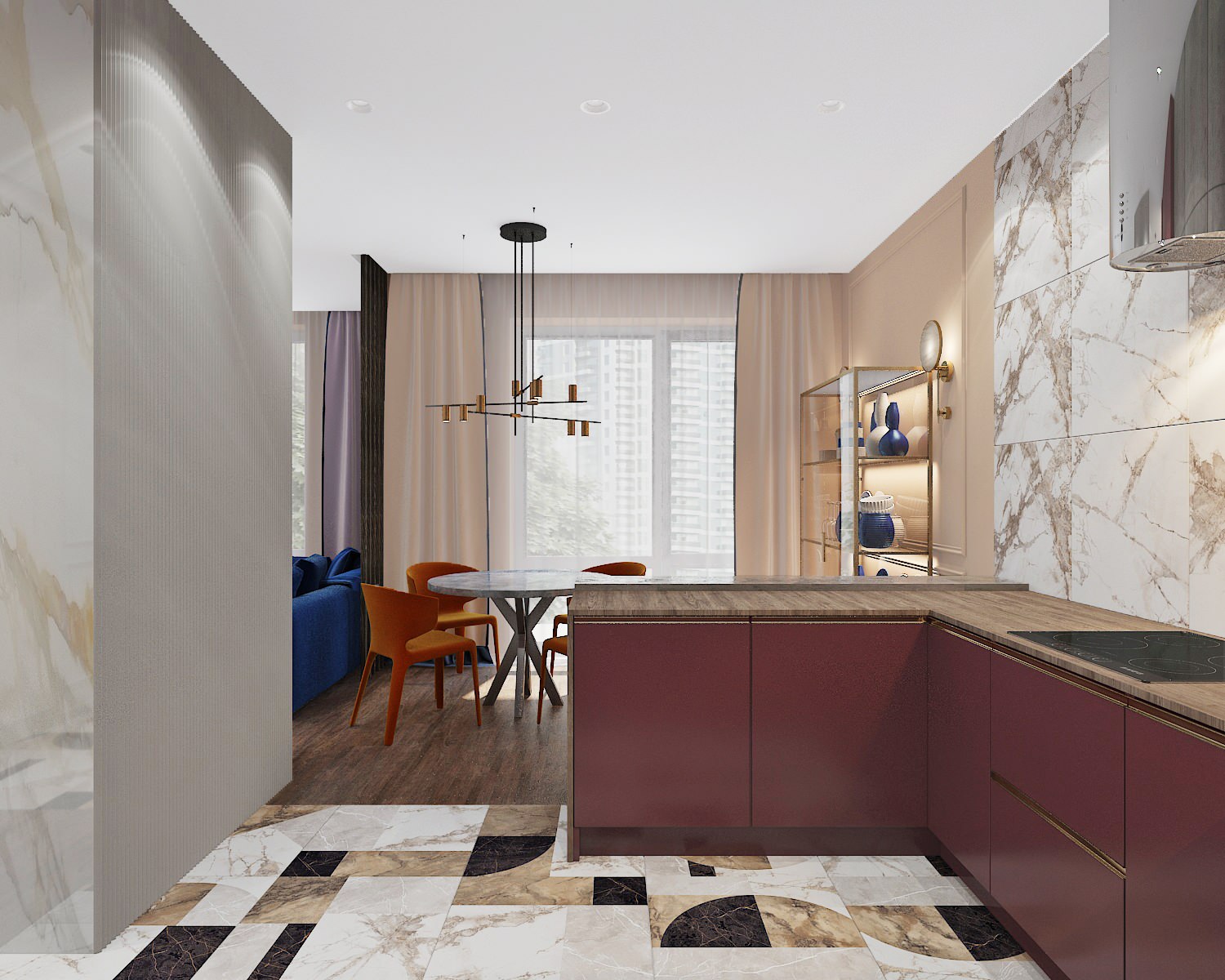 Кухня в ЖК Лефортово парк, Москва