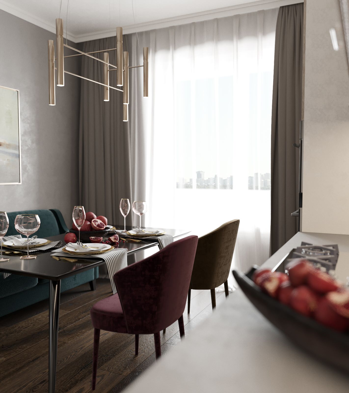 Интерьер городской квартиры в современном стиле