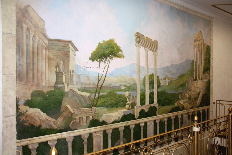 Роспись стен в интерьере