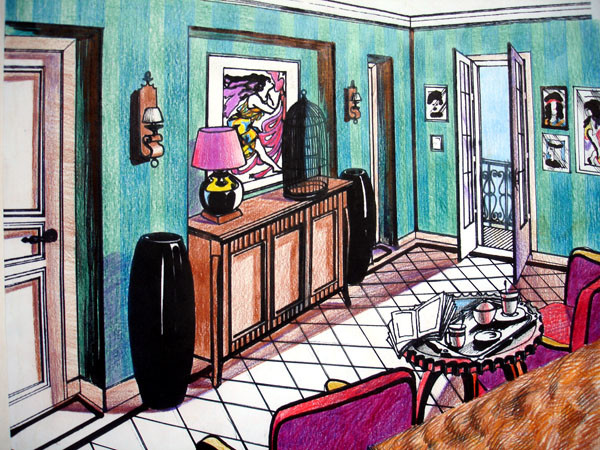 Дизайн интерьера. Эскизы