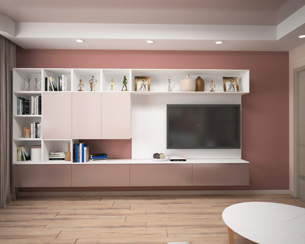 Квартира для Балерины в пудровых тонах.