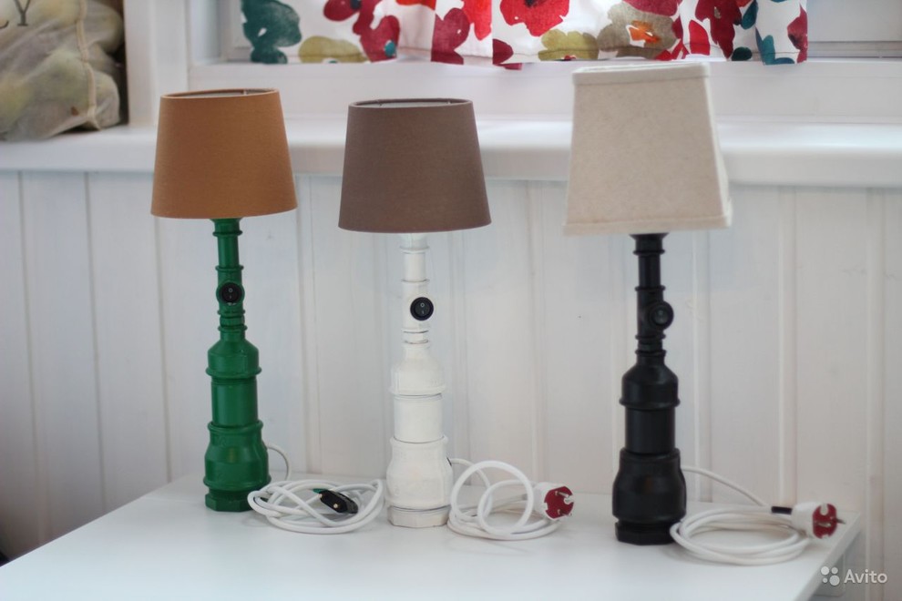 Светильники из водопроводной трубы