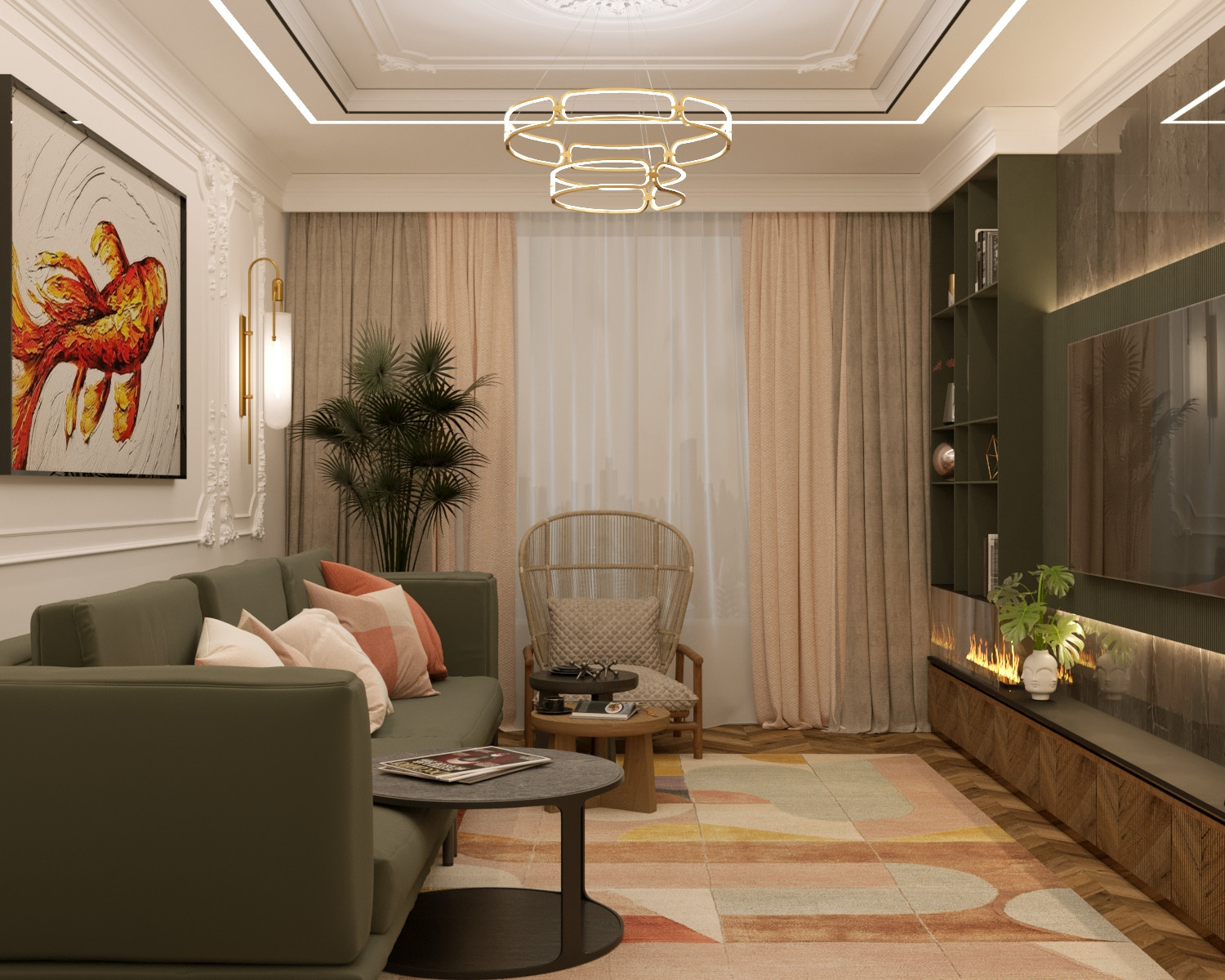 Гостиная ЖК Суббота "Пальмовая ветвь"