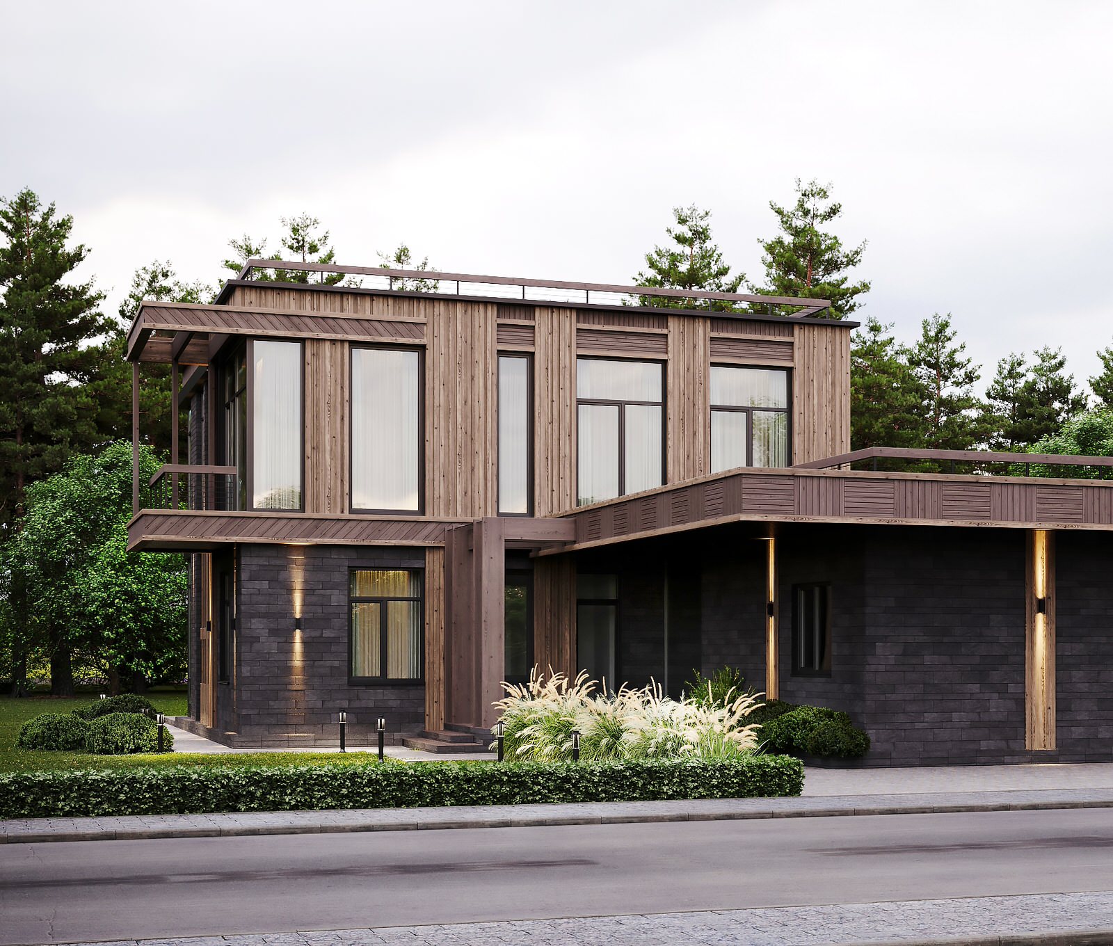 Современный коттедж в скандинавском стиле