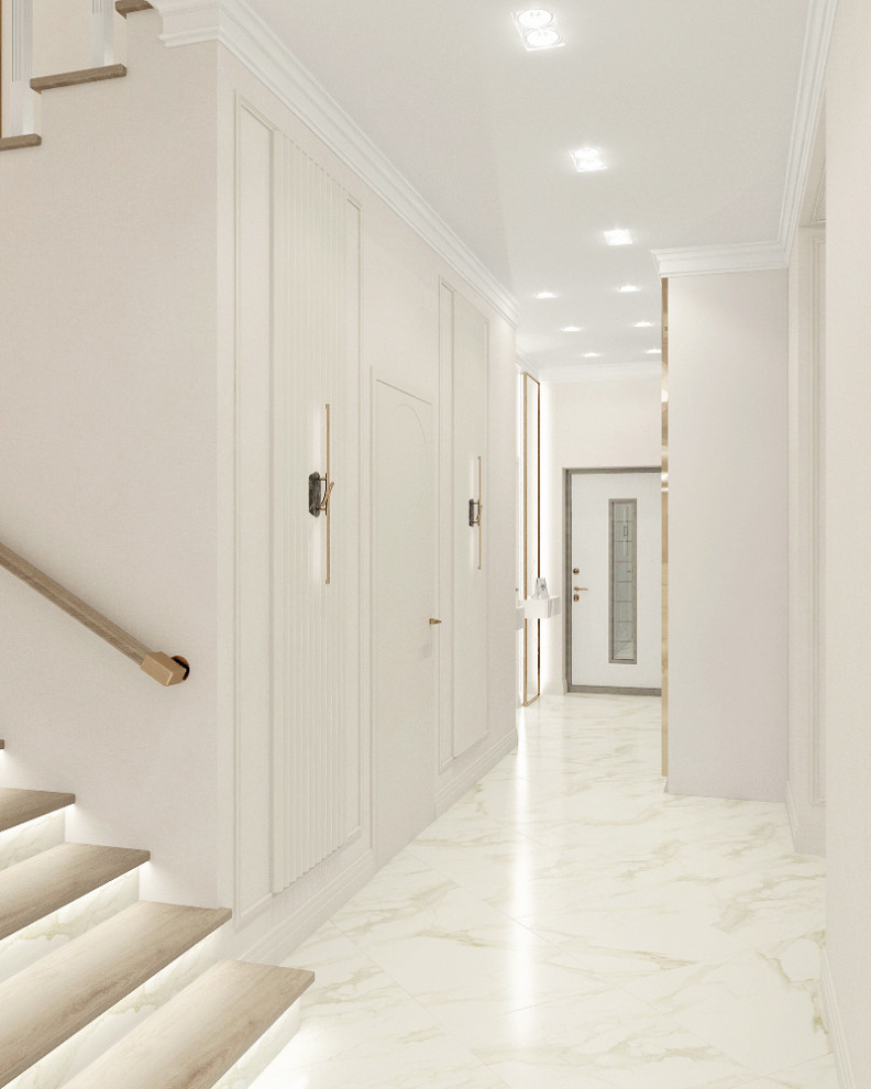 Двухэтажный дом в современной классике