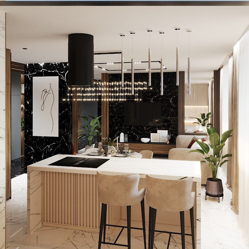 Дизайн квартиры 80 кв.м.