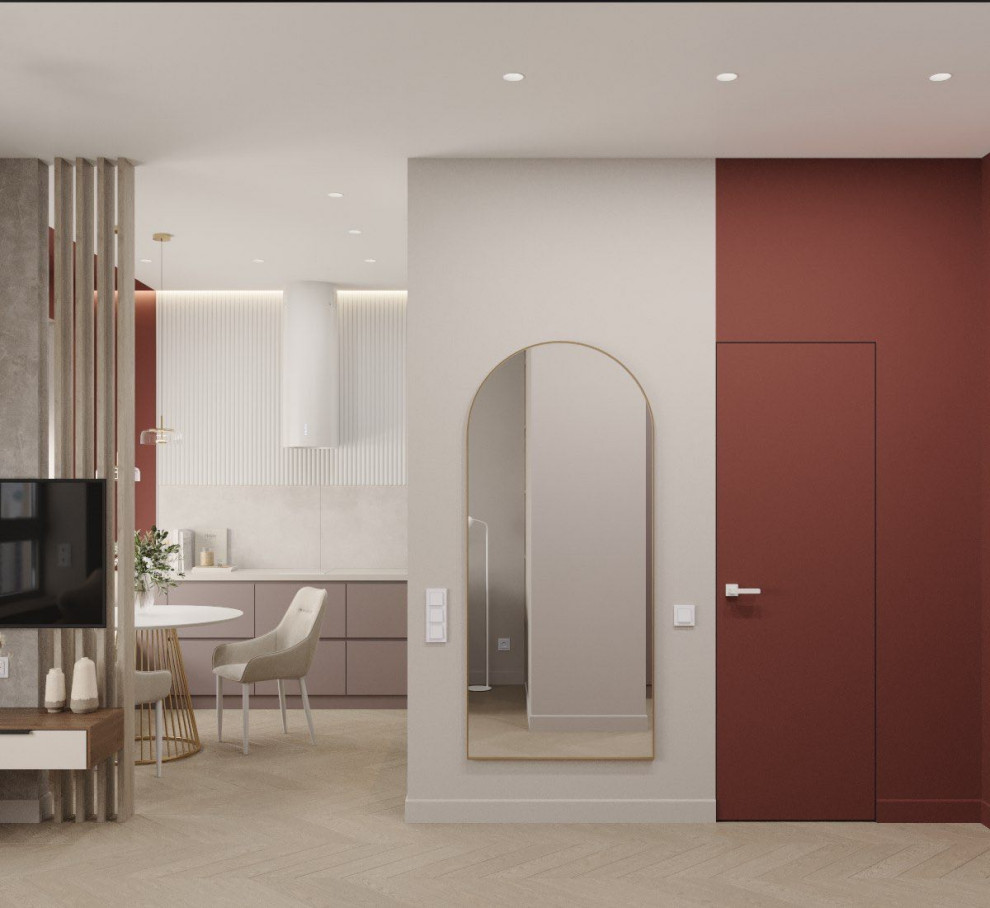 Жк "Огни", проект квартиры-студии в Москве.