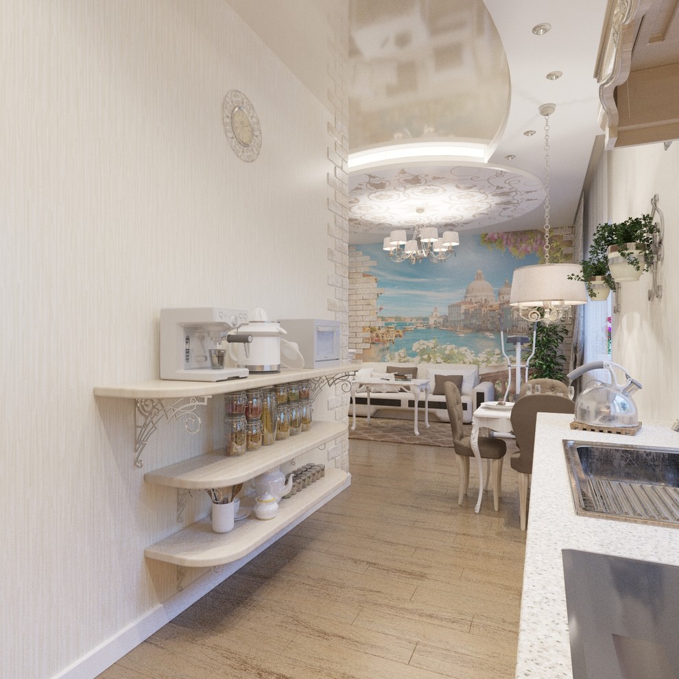 кухня-гостиная в ЖК Бавария