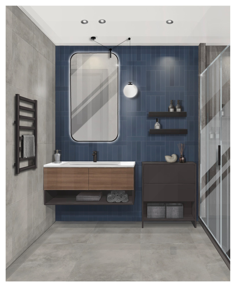 Обложка проекта: Ванные комнаты и постирочная. Проект квартиры 60 м2,жк "Тринити",Москва