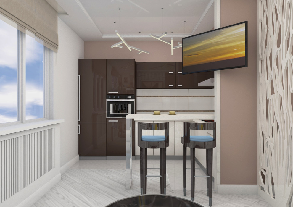 Кот в очках и розовая тумбочка