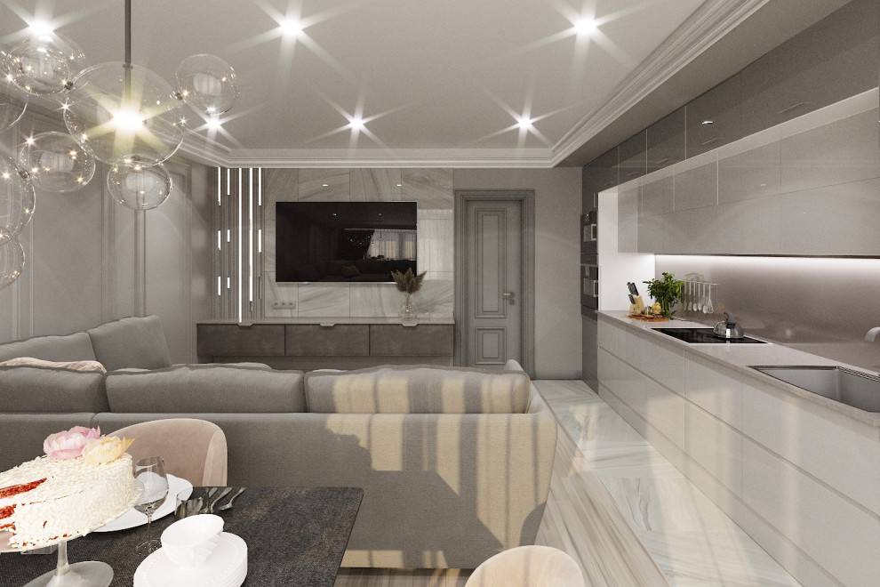 Трехкомнатная квартира в ЖК "Серебряный бор"