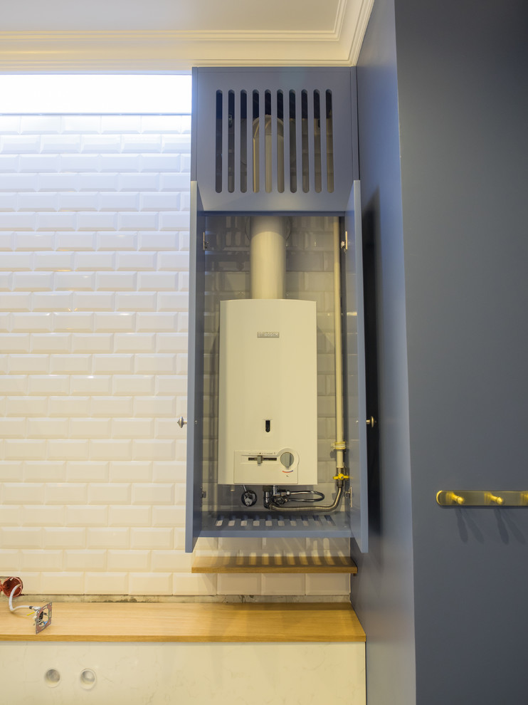 Ванная комната в морских красках в квартиру на Долгоруковской ул.