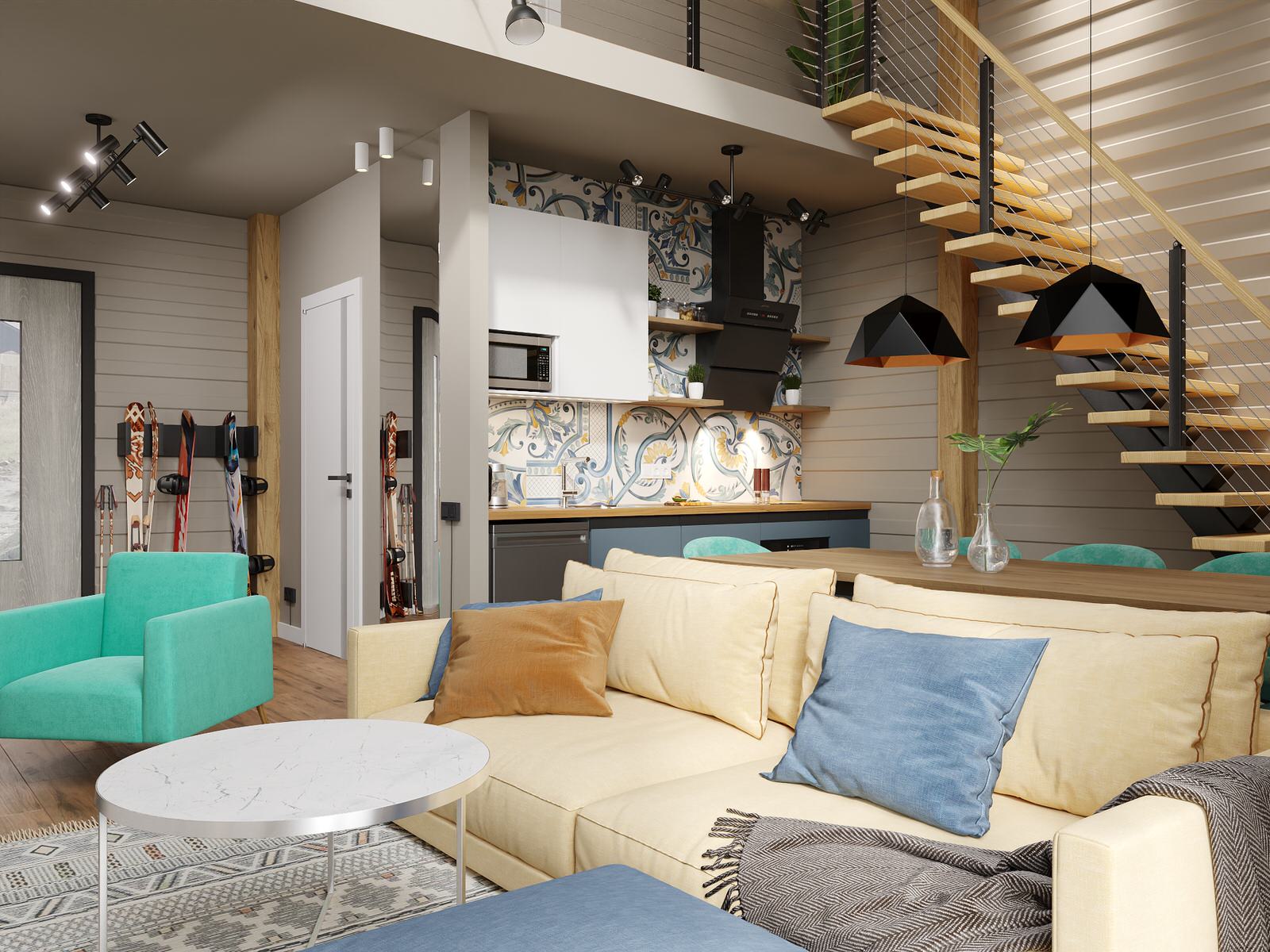 Дизайн гостевого дома в Озерном