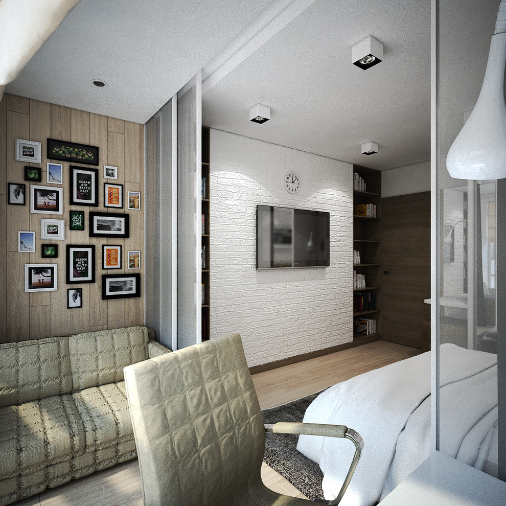 Дизайн-проект 3-х комнатной квартиры. Общая площадь 105 м2. Современный стиль