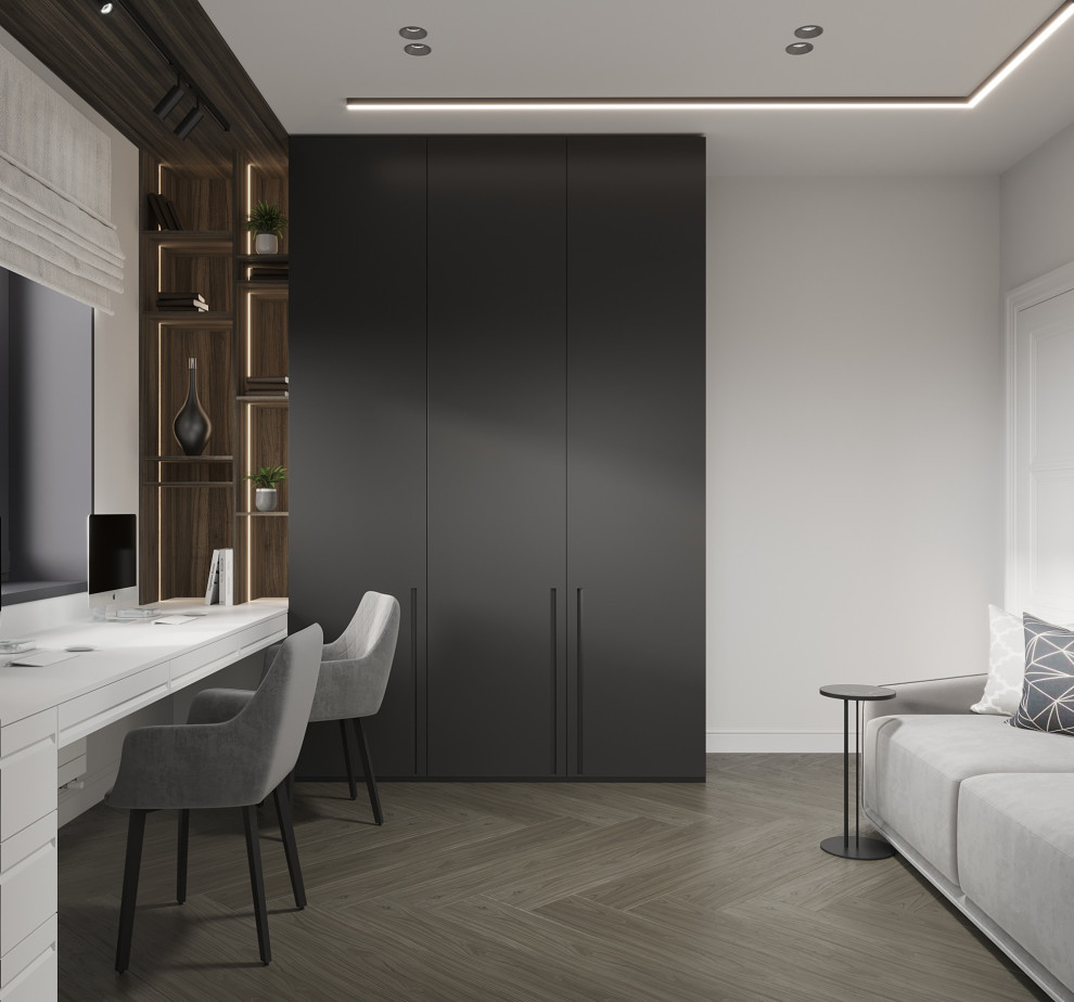 Одноэтажный дом в неоклассике