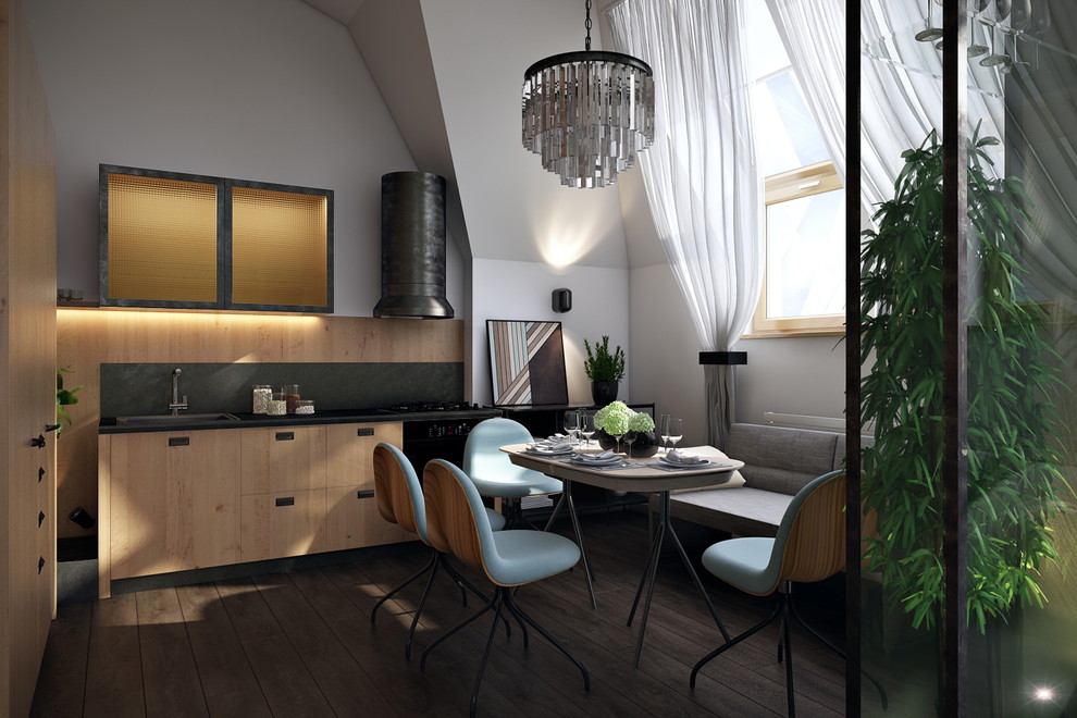 Зеленый лофт, 105 м2